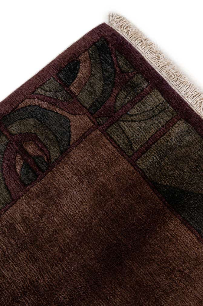 6' 7 x 7' 5 Hand Knotted Nepal Wool Square Rug