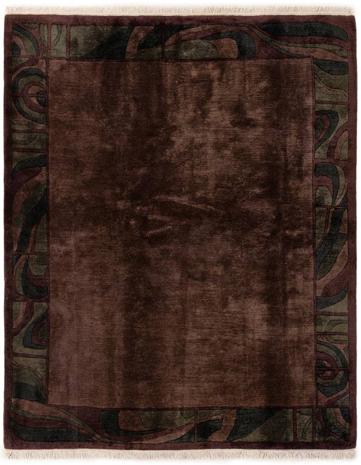 Detail image of 6' 7 x 7' 5 Hand Knotted Nepal Wool Square Rug