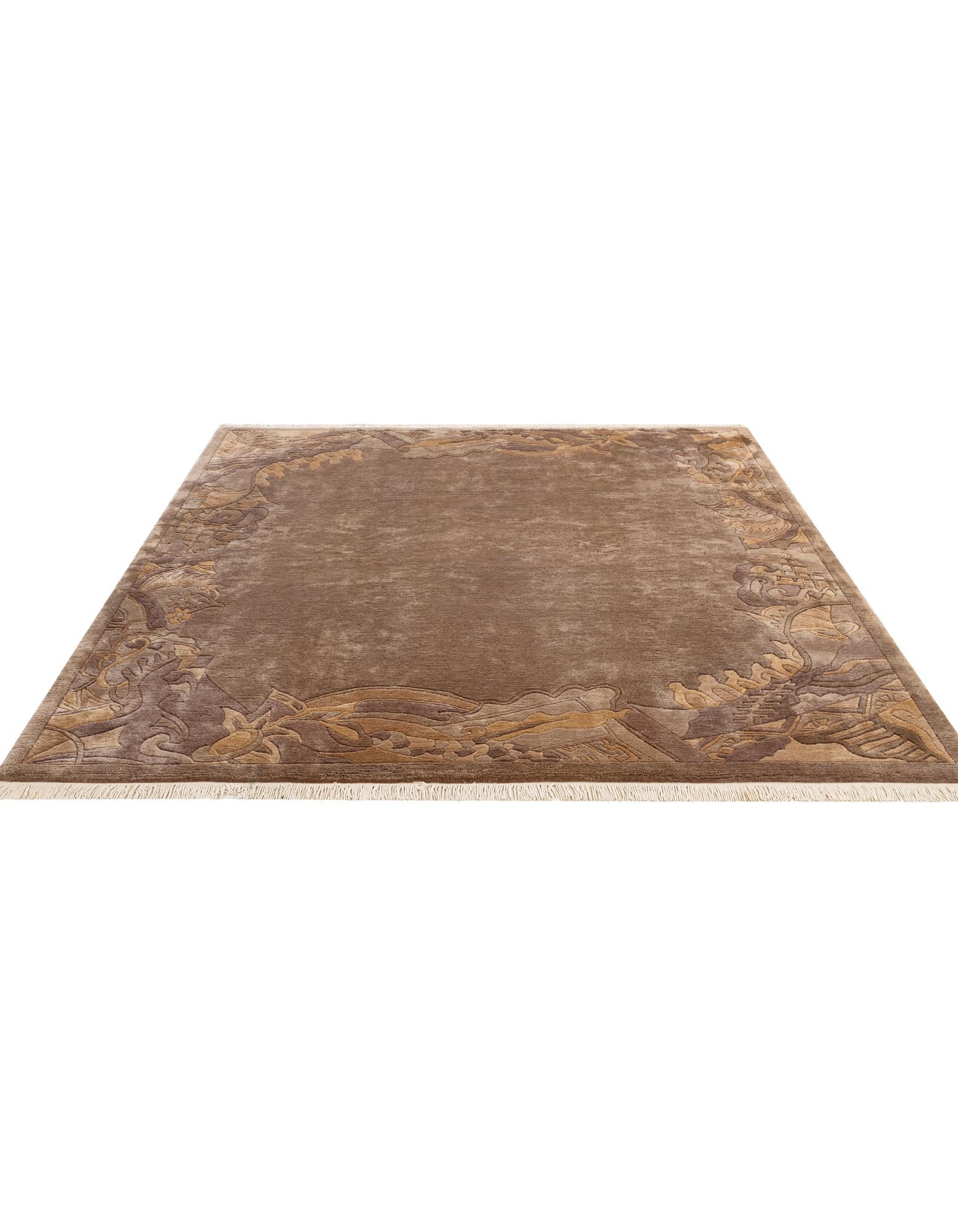 8' 3 x 8' 3 Hand Knotted Tibet Wool Square Rug