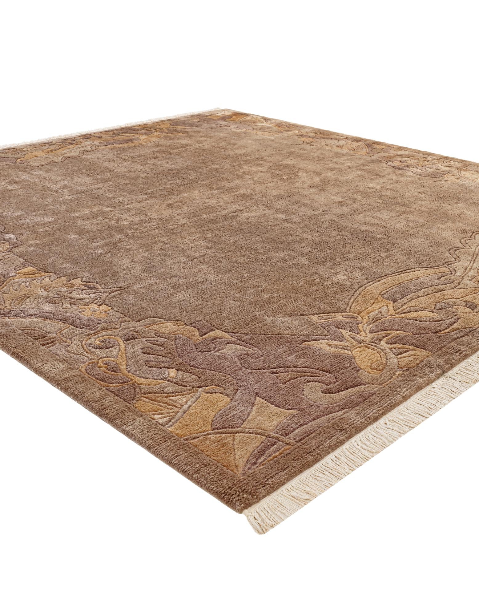8' 3 x 8' 3 Hand Knotted Tibet Wool Square Rug