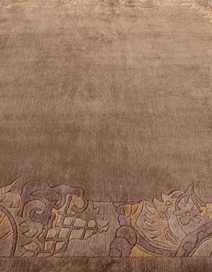 Detail image of 8' 3 x 8' 3  Hand Knotted Tibet Wool Square Rug