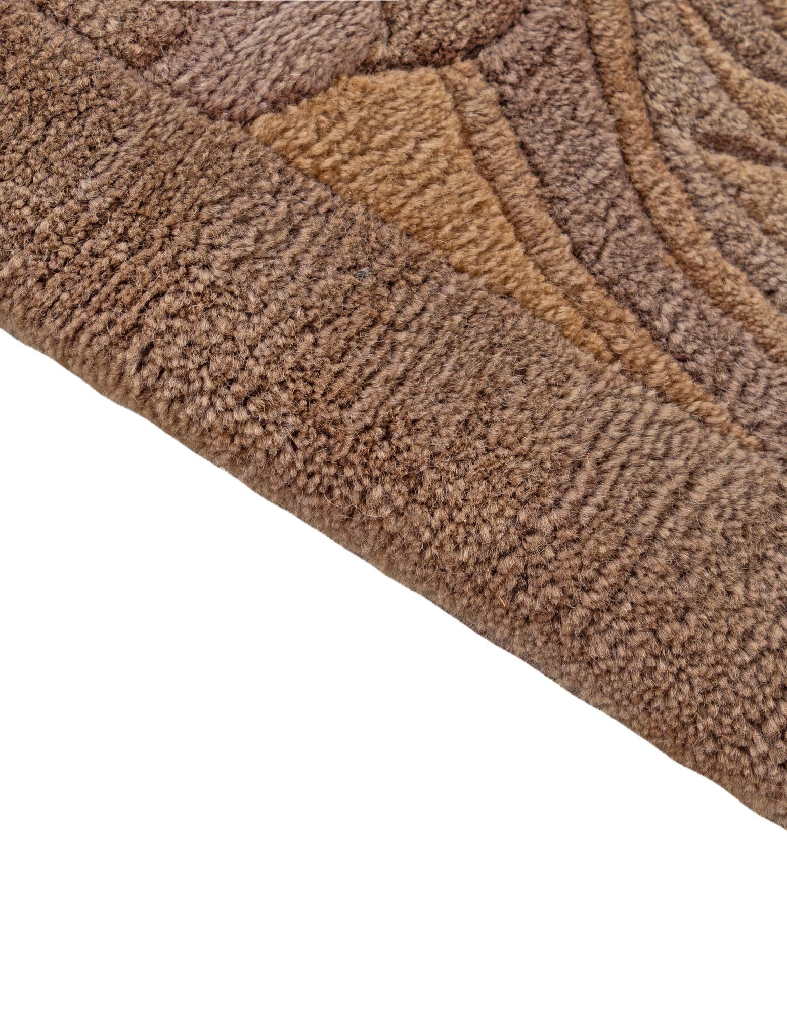 8' 3 x 8' 3 Hand Knotted Tibet Wool Square Rug