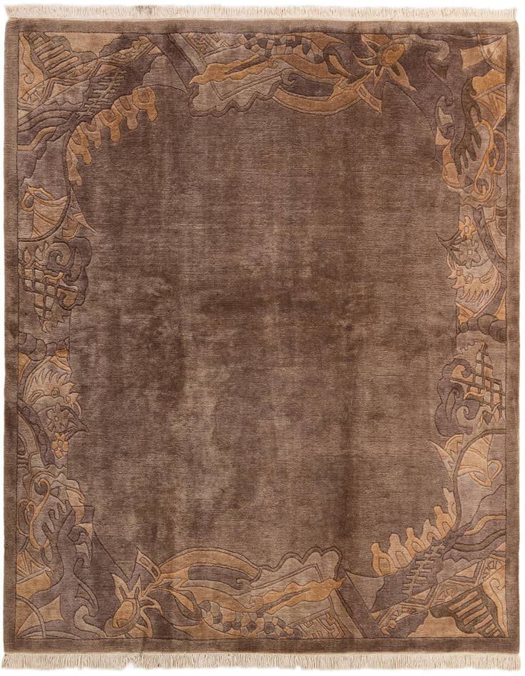 Detail image of 8' 3 x 8' 3 Hand Knotted Tibet Wool Square Rug
