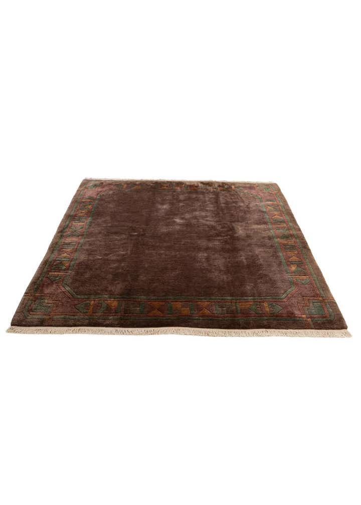 8' x 8' 1 Hand Knotted Tibet Wool Square Rug