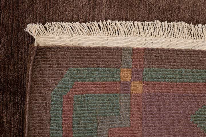 8' x 8' 1 Hand Knotted Tibet Wool Square Rug