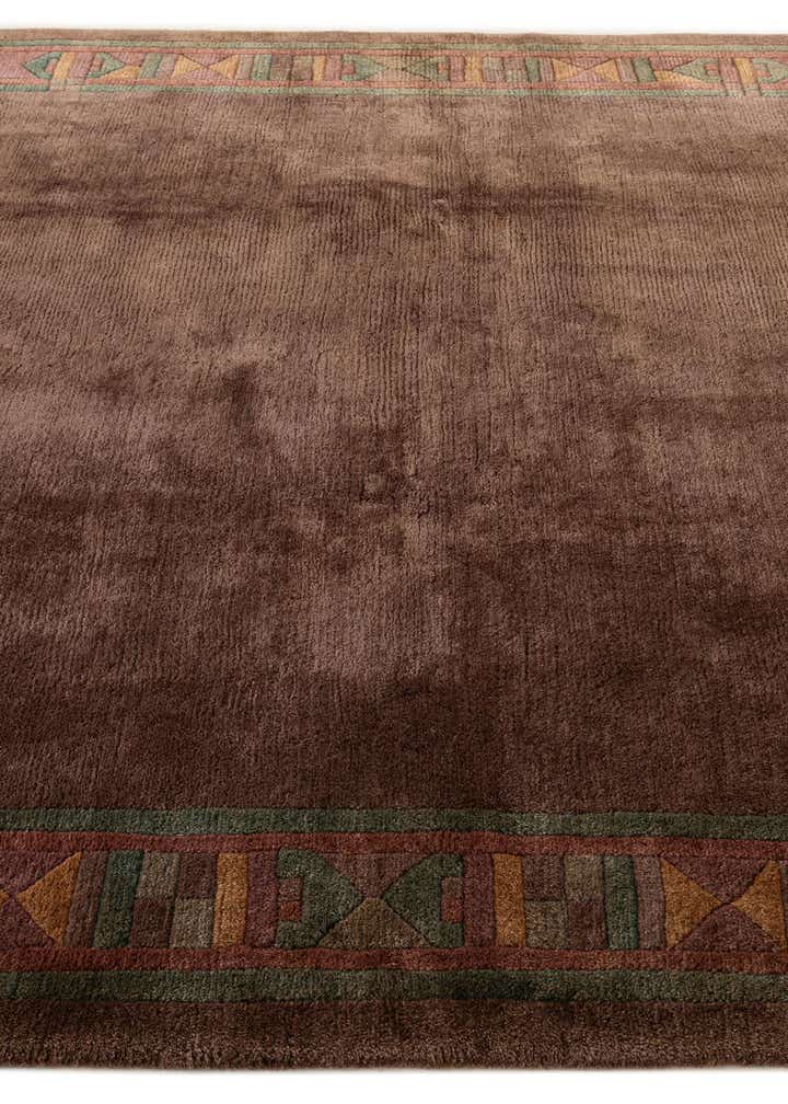 8' x 8' 1 Hand Knotted Tibet Wool Square Rug