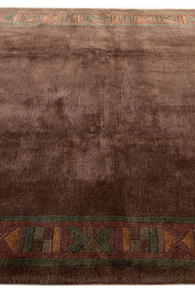 8' x 8' 1 Hand Knotted Tibet Wool Square Rug