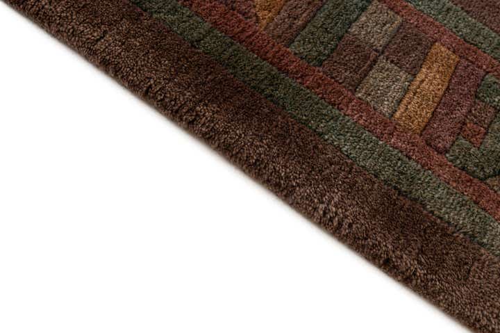 8' x 8' 1 Hand Knotted Tibet Wool Square Rug