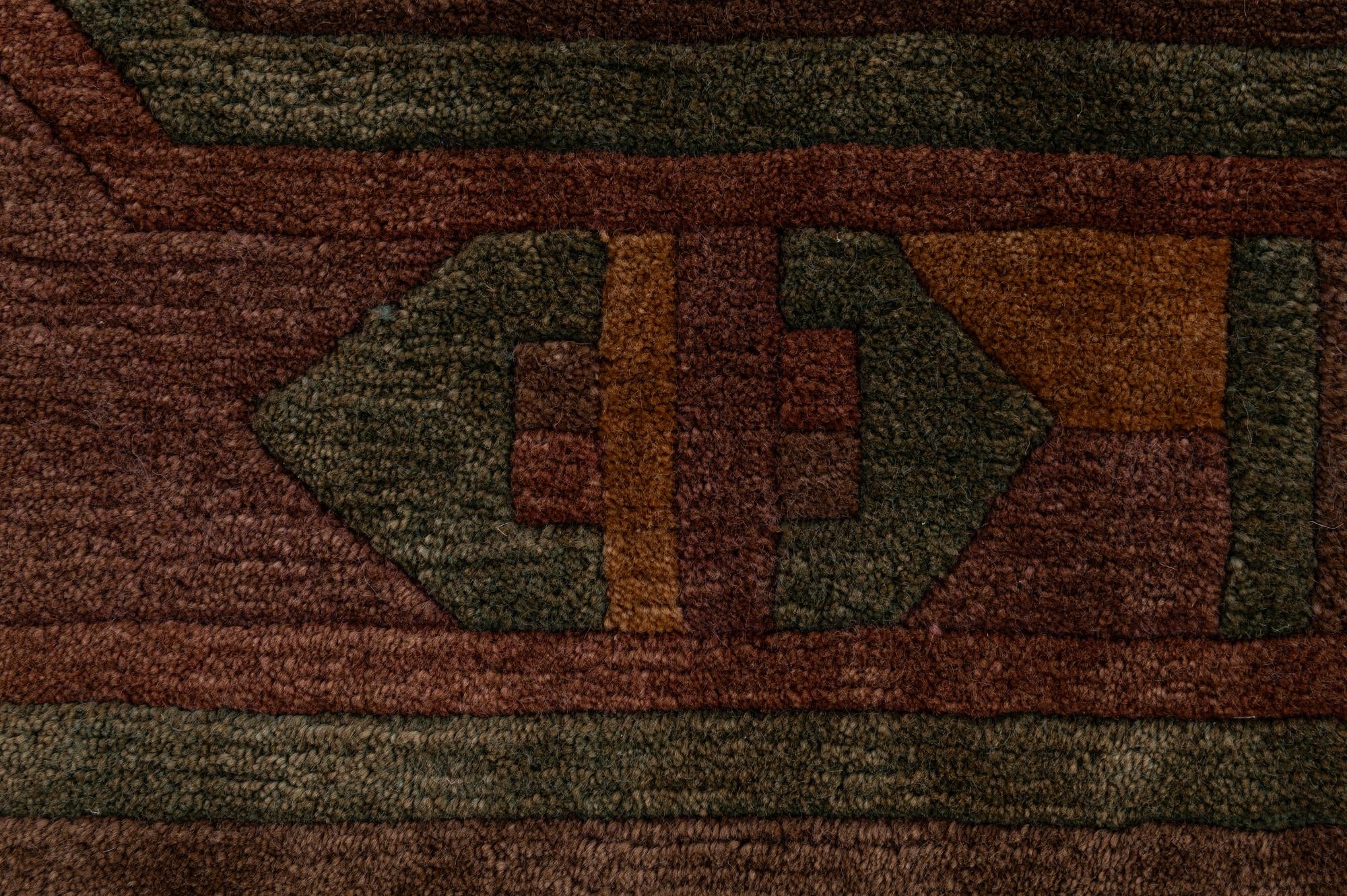 8' x 8' 1 Hand Knotted Tibet Wool Square Rug