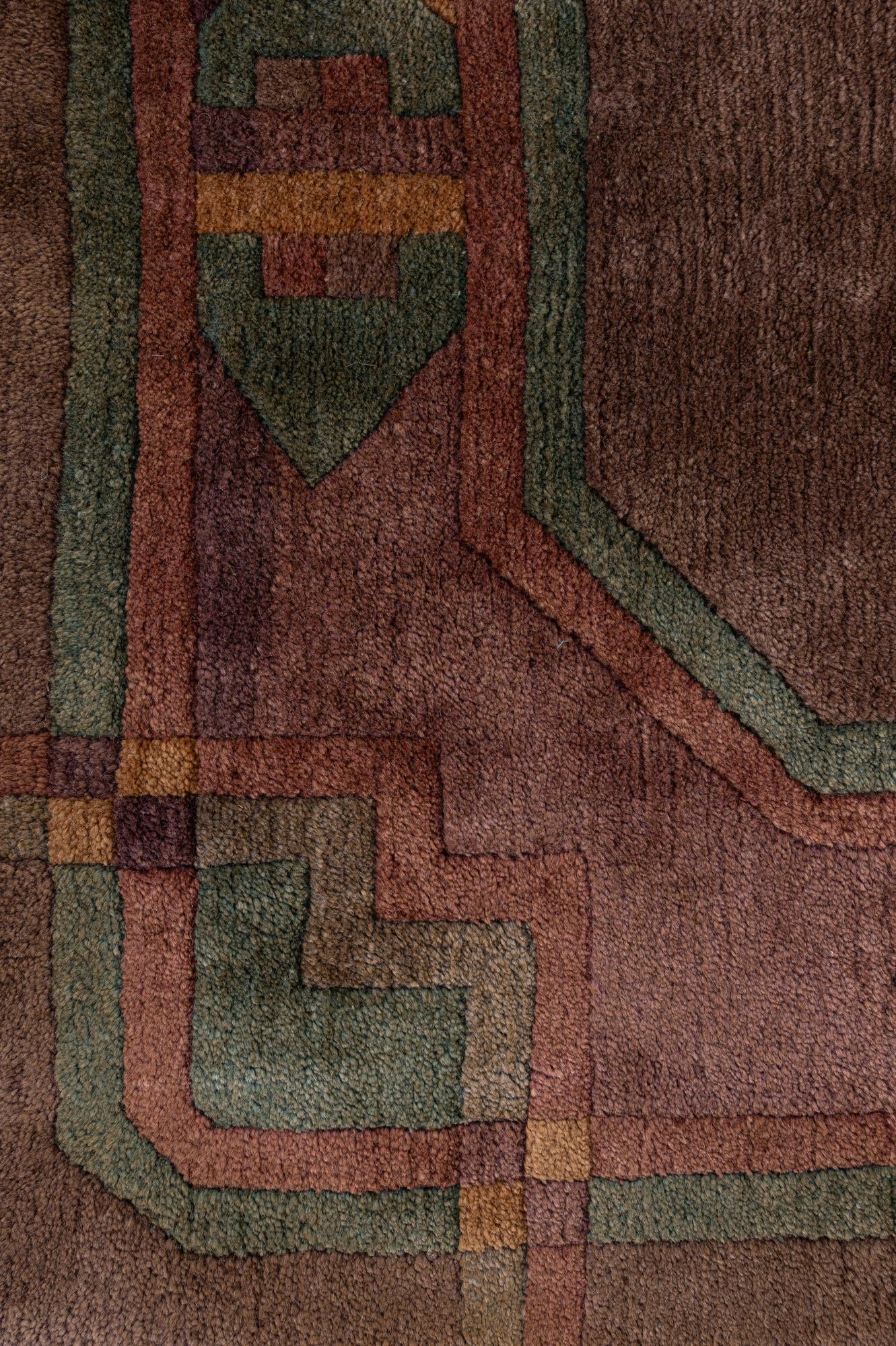 8' x 8' 1 Hand Knotted Tibet Wool Square Rug