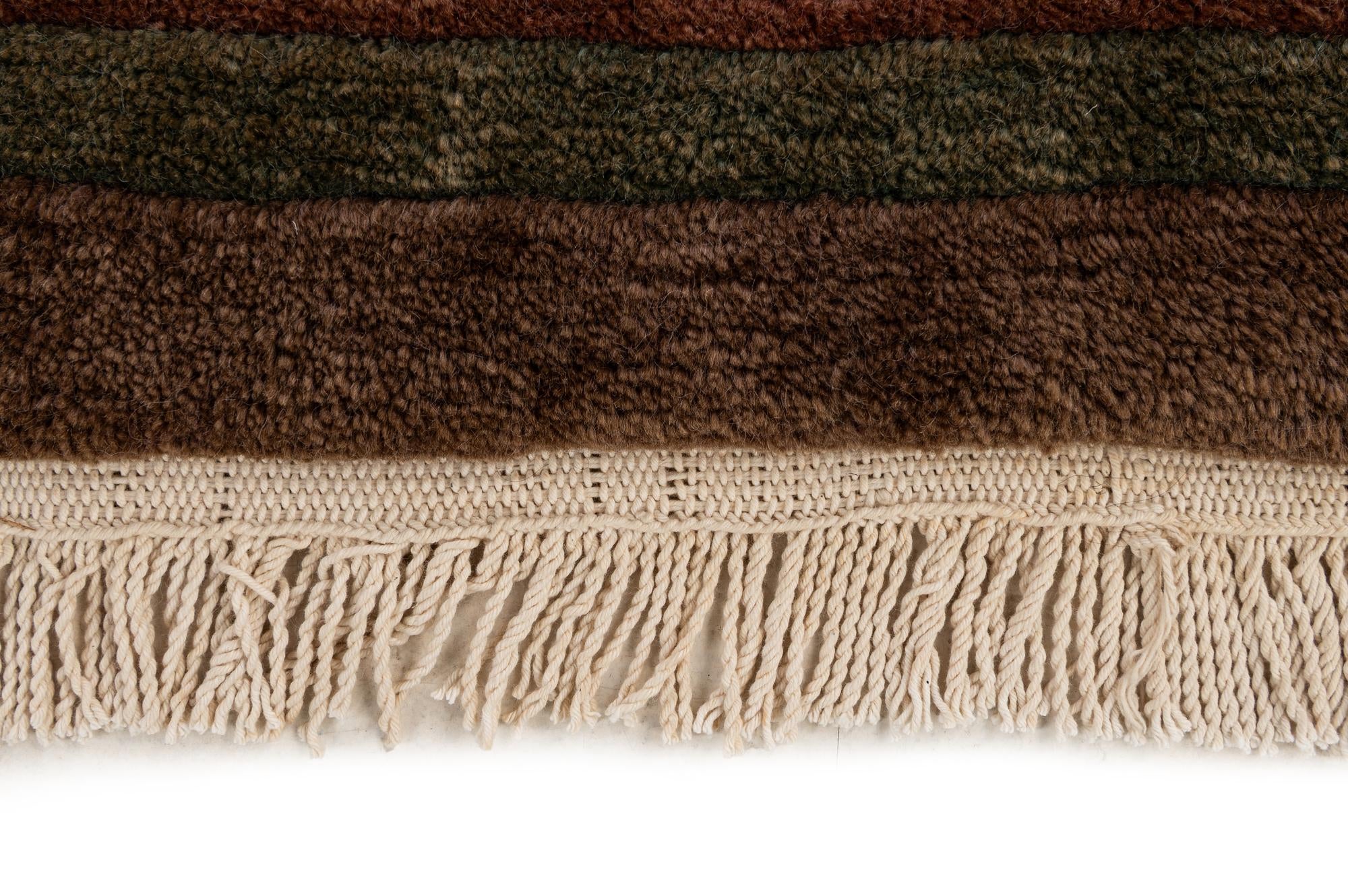 8' x 8' 1 Hand Knotted Tibet Wool Square Rug