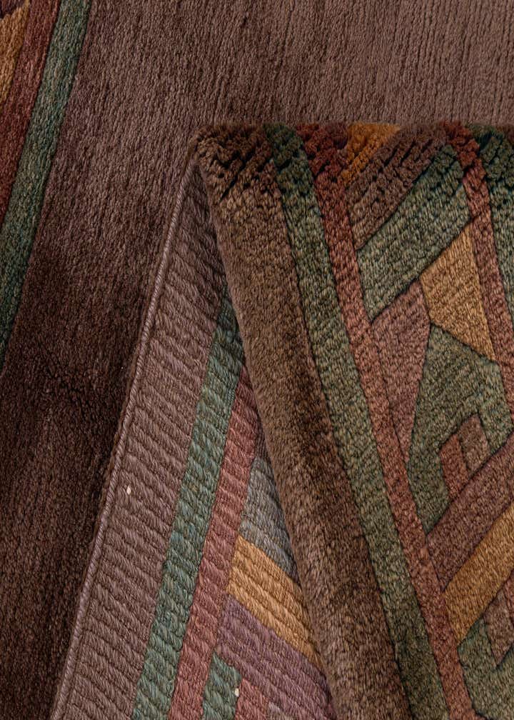 8' x 8' 1 Hand Knotted Tibet Wool Square Rug