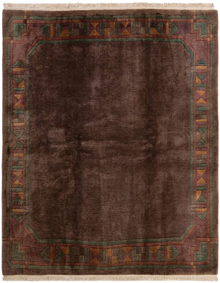 Detail image of 8' x 8' 1 Hand Knotted Tibet Wool Square Rug