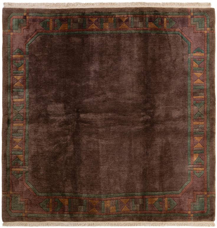 Detail image of 8' x 8' 1 Hand Knotted Tibet Wool Square Rug