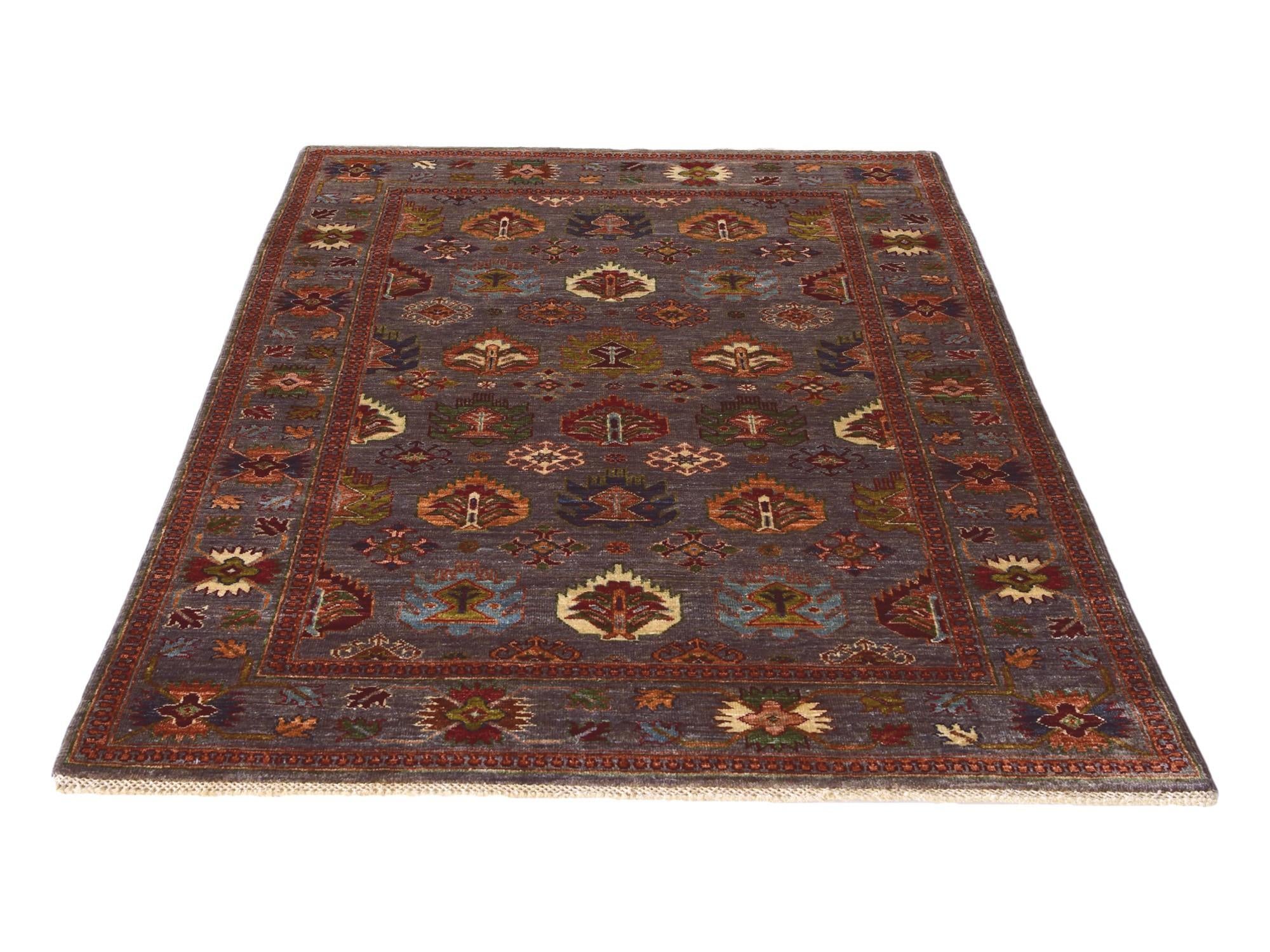 4' x 6' 2 Hand Knotted Ariana Ziegler Rug
