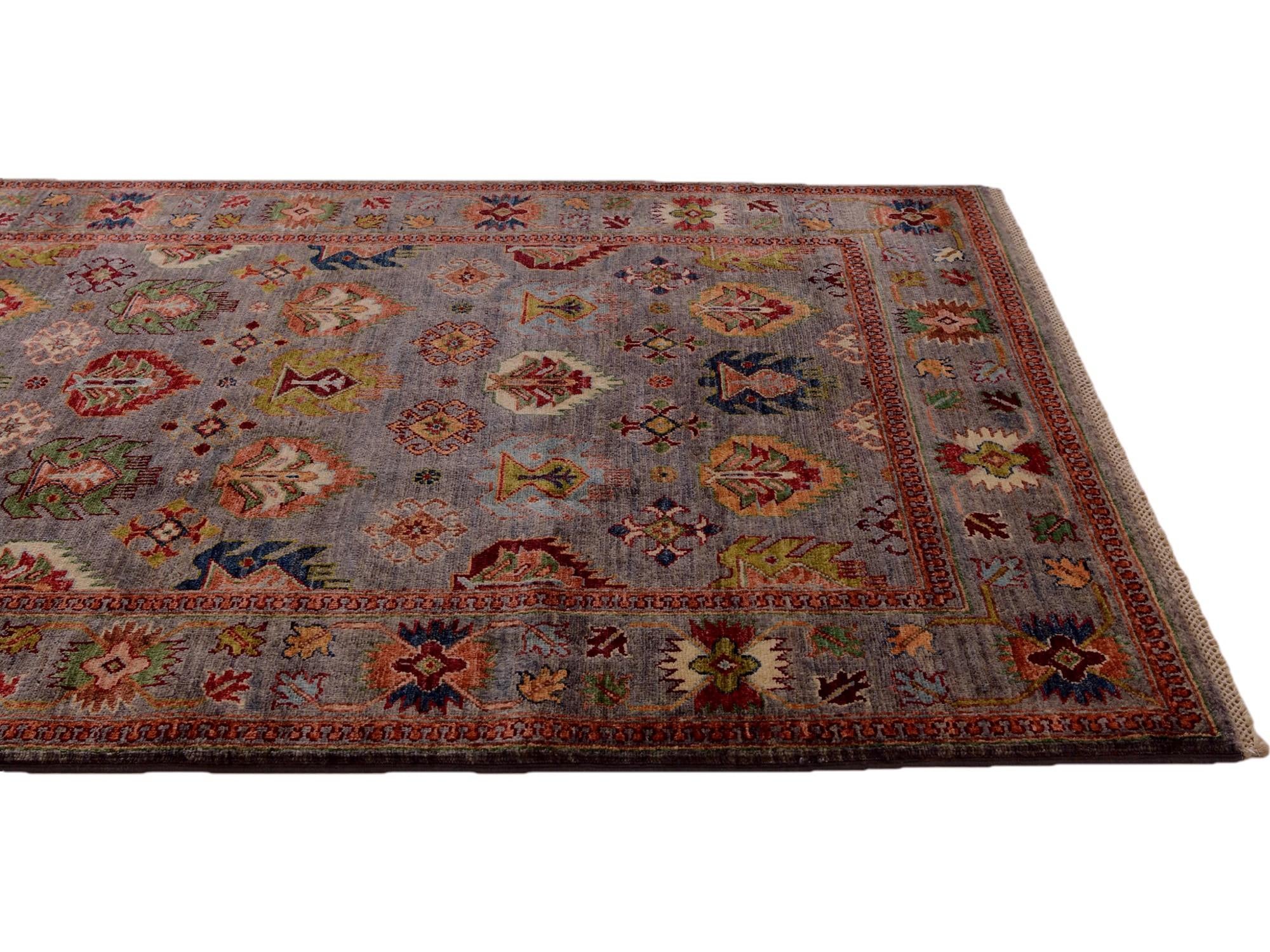 4' x 6' 2 Hand Knotted Ariana Ziegler Rug