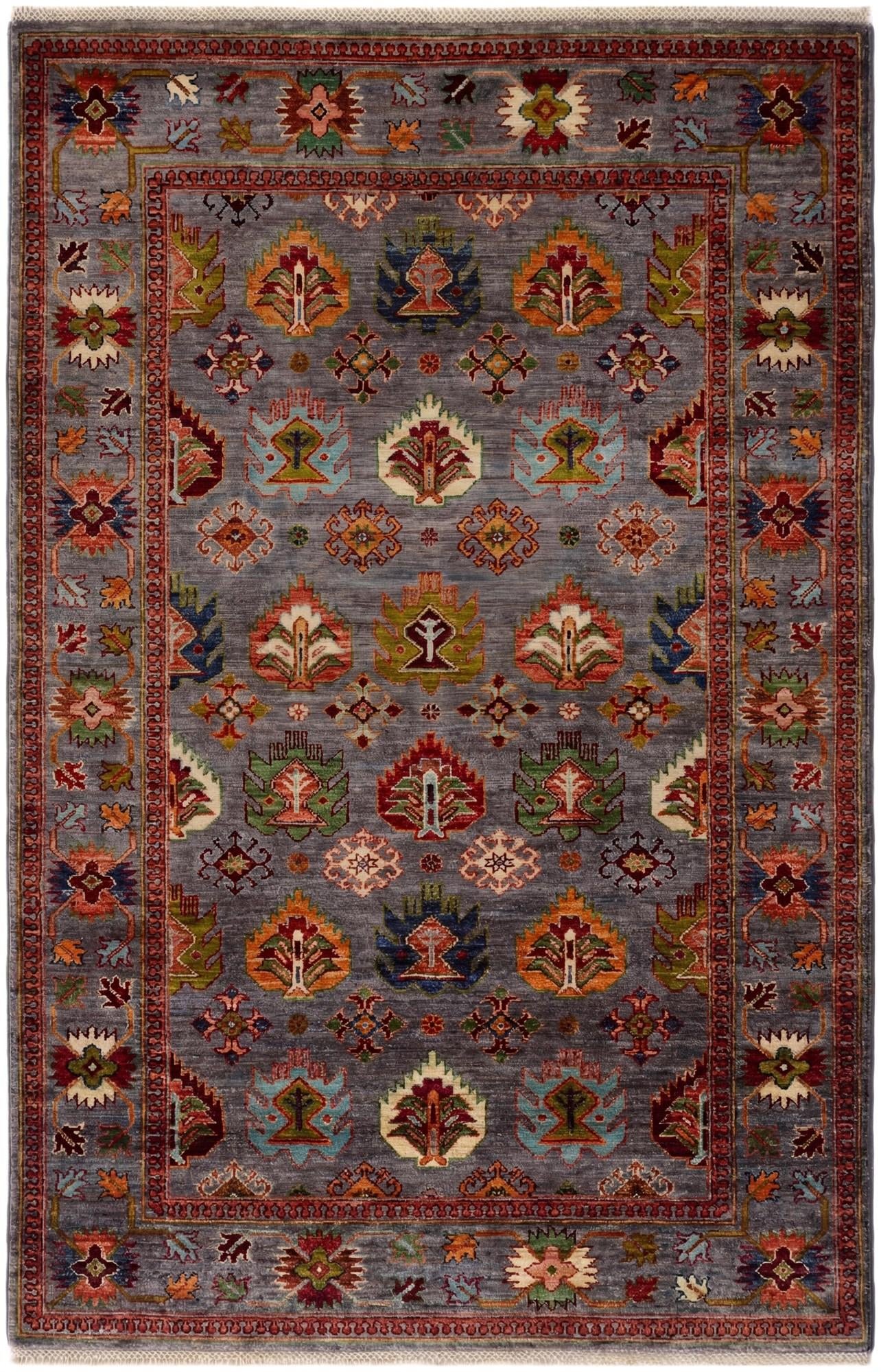 4' x 6' 2 Hand Knotted Ariana Ziegler Rug