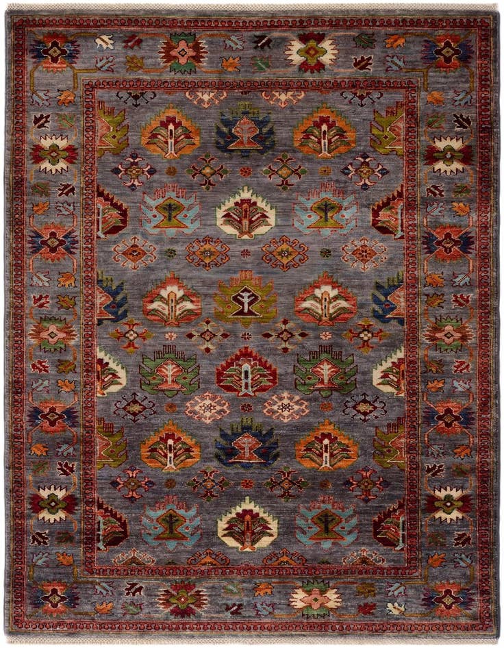 Detail image of 4' x 6' 2 Hand Knotted Ariana Ziegler Rug