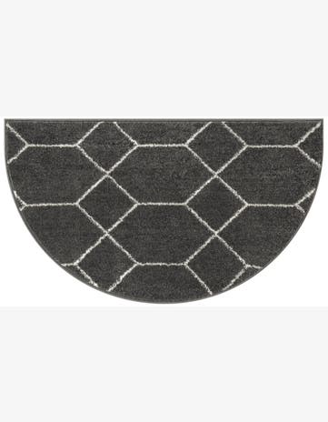 2' 7 x 4' Lattice Frieze Hearth Rug