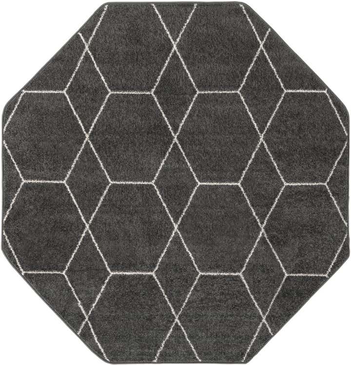 7' 10 x 7' 10 Lattice Frieze Octagon Rug
