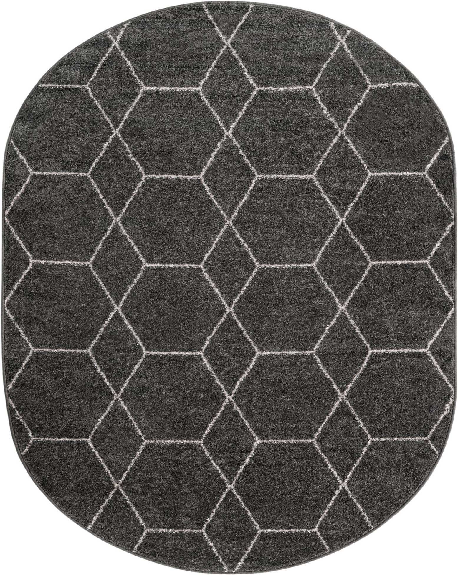 7' 10 x 10' Trellis Frieze Oval Rug