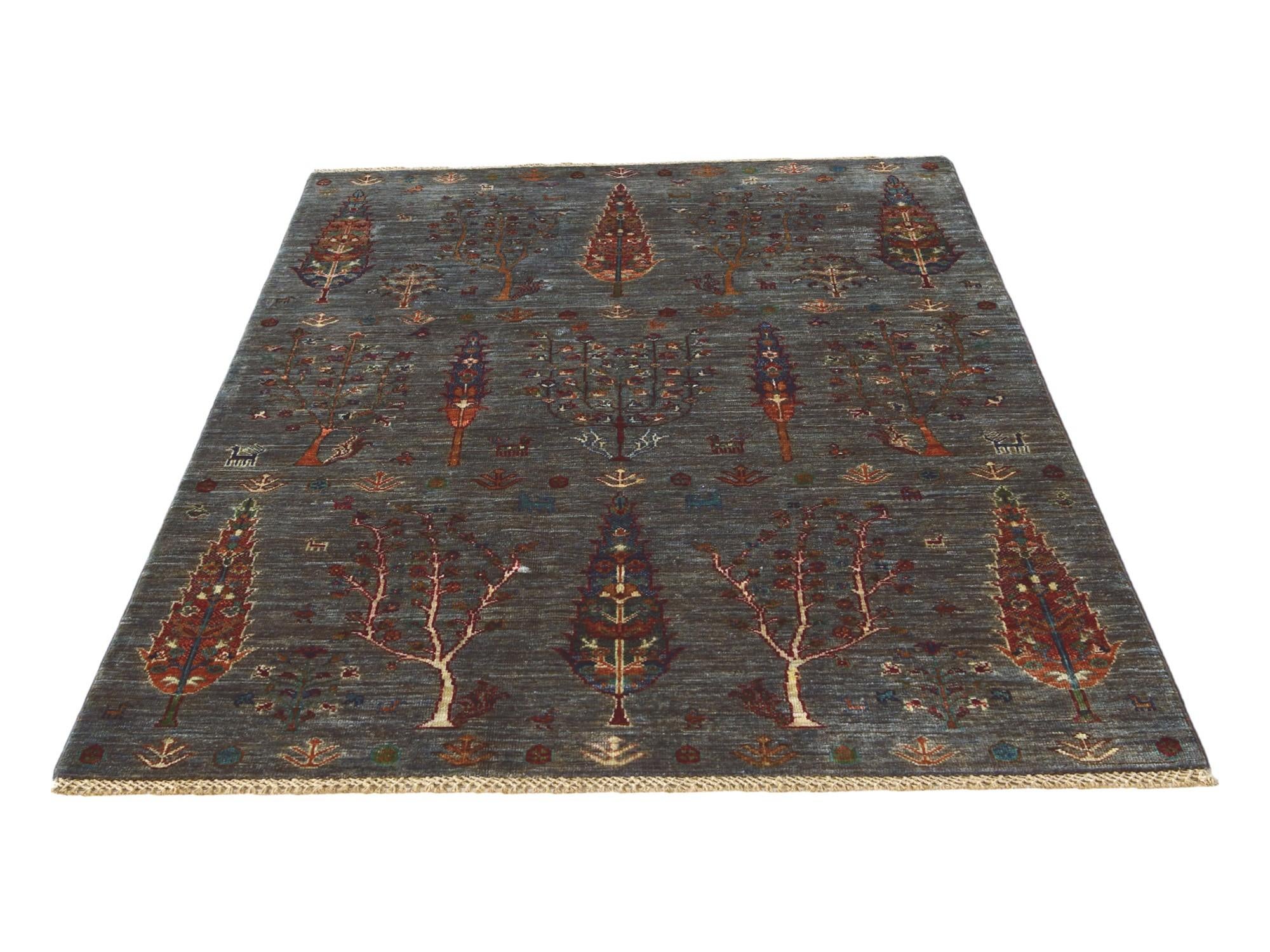 4' x 6' 1 Hand Knotted Ariana Ziegler Rug