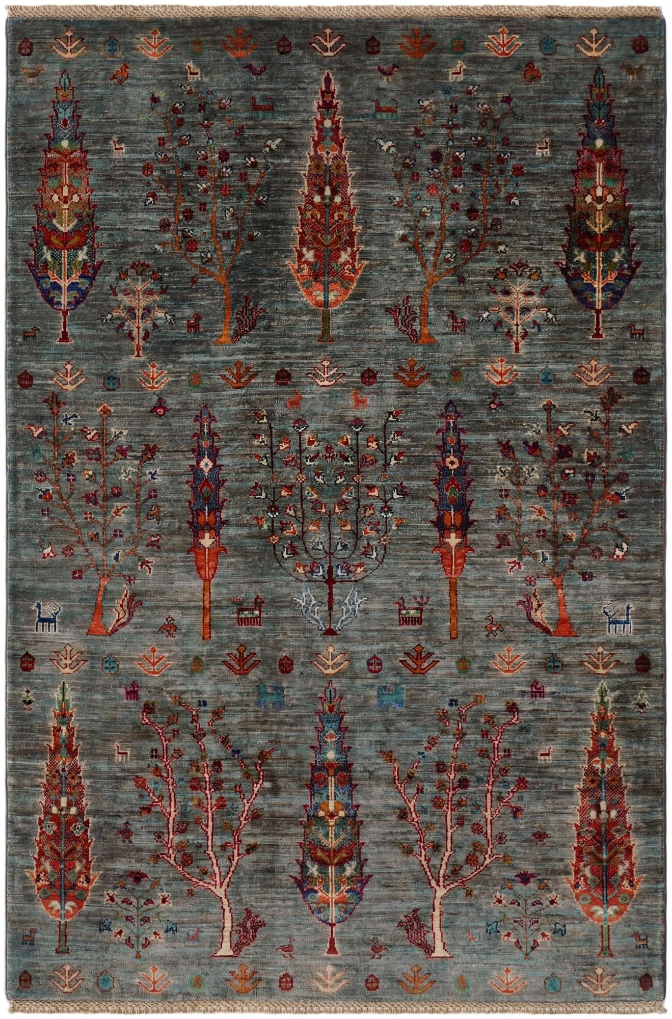 4' x 6' 1 Hand Knotted Ariana Ziegler Rug