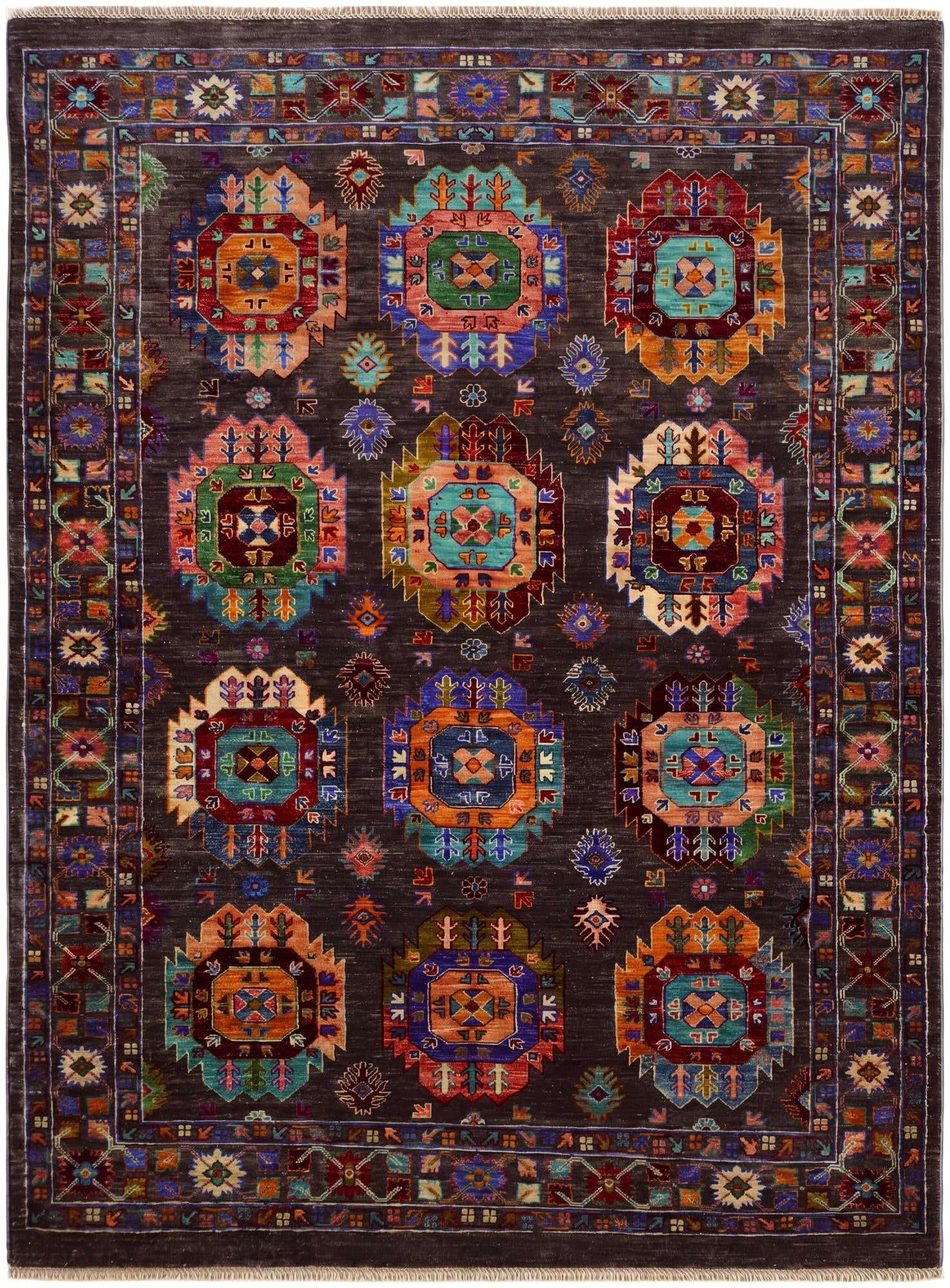5' 3 x 7' Hand Knotted Ariana Ziegler Rug