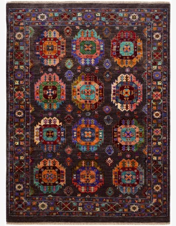5' 3 x 7' Hand Knotted Ariana Ziegler Rug
