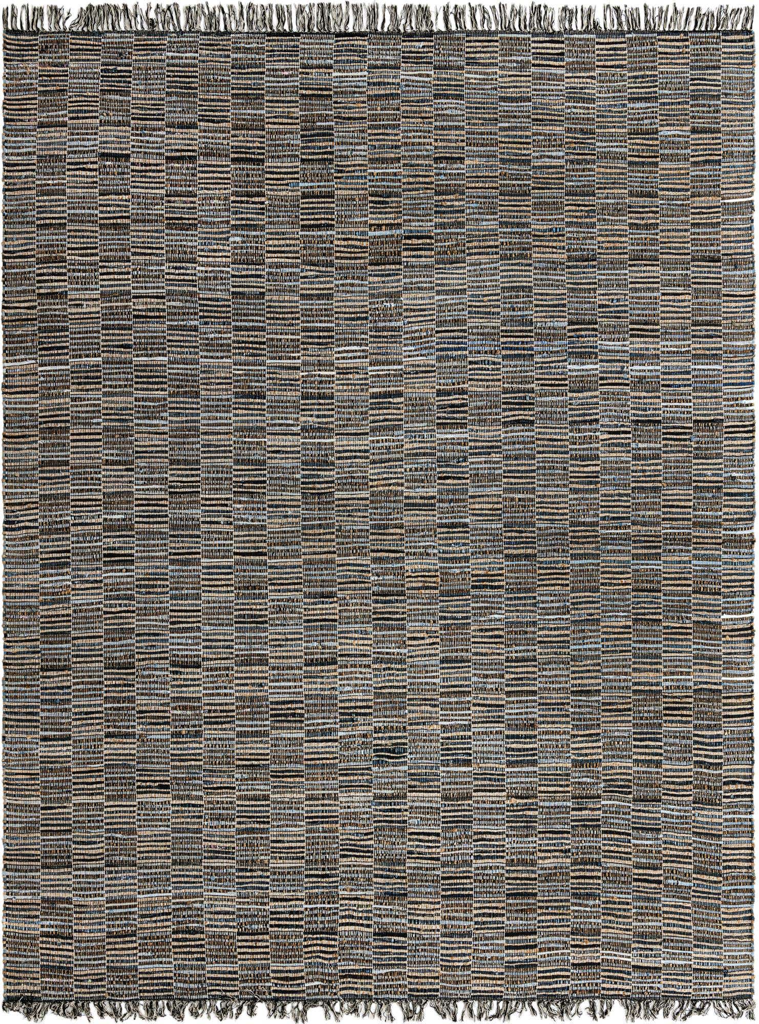 9' x 12' 2 Hand Woven Chindi Jute Rug