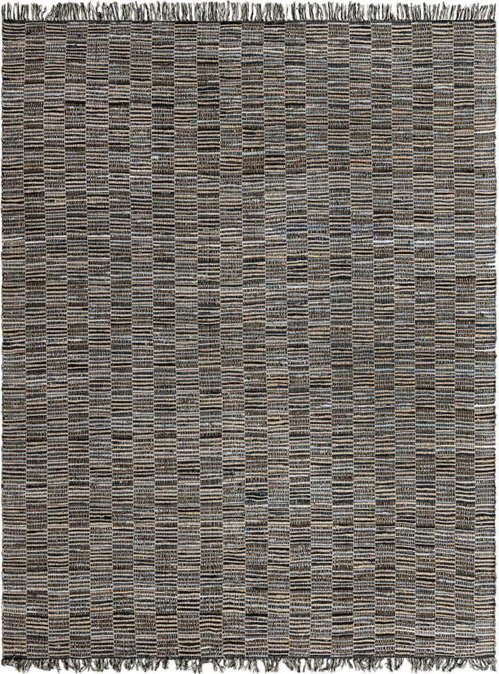 9' x 12' 2 Hand Woven Chindi Jute Rug