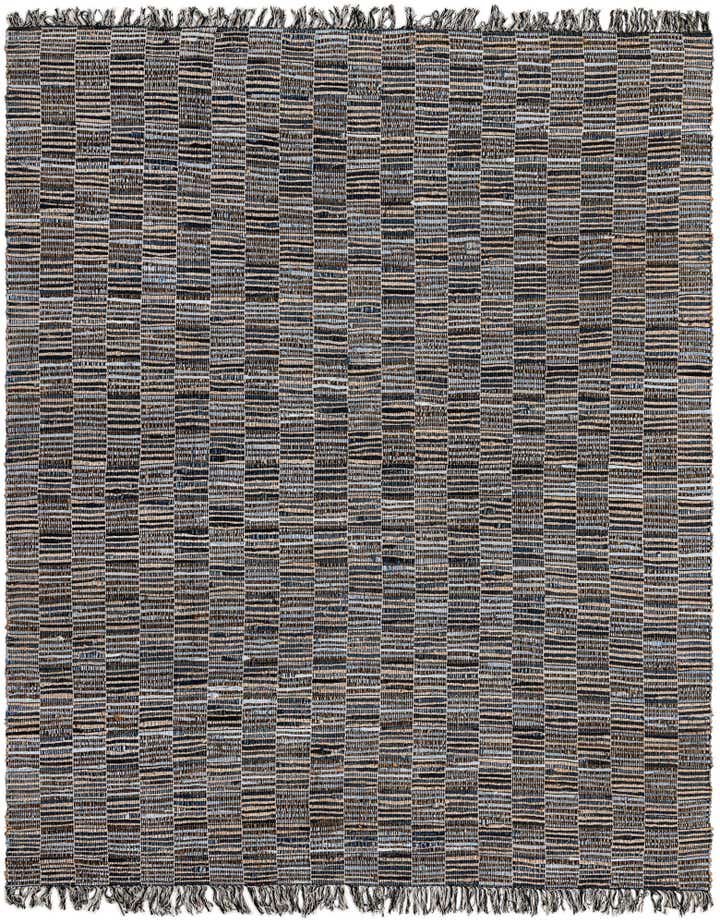8' x 10' Hand Woven Chindi Jute Rug