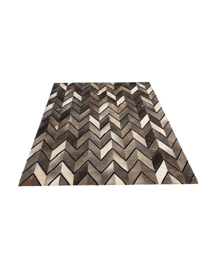 5' 2 x 8' 1 Cowhide - Patchwork Rug