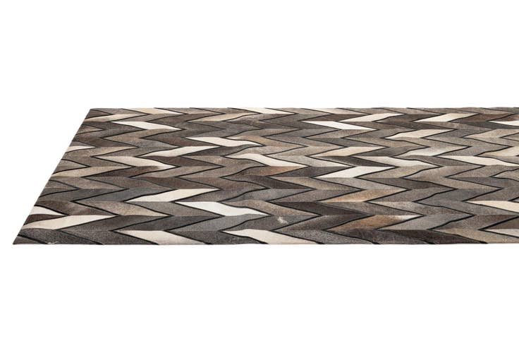 Detail image of 5' 2 x 8' 1 Cowhide - Patchwork Rug