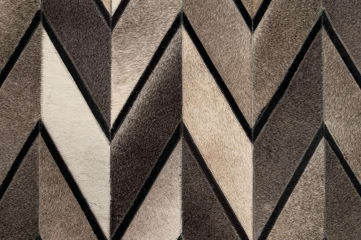 5' 2 x 8' 1 Cowhide - Patchwork Rug