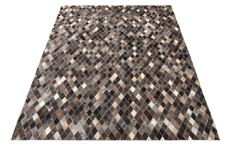 Detail image of 5' x 6' 2 Cowhide Leather Rug