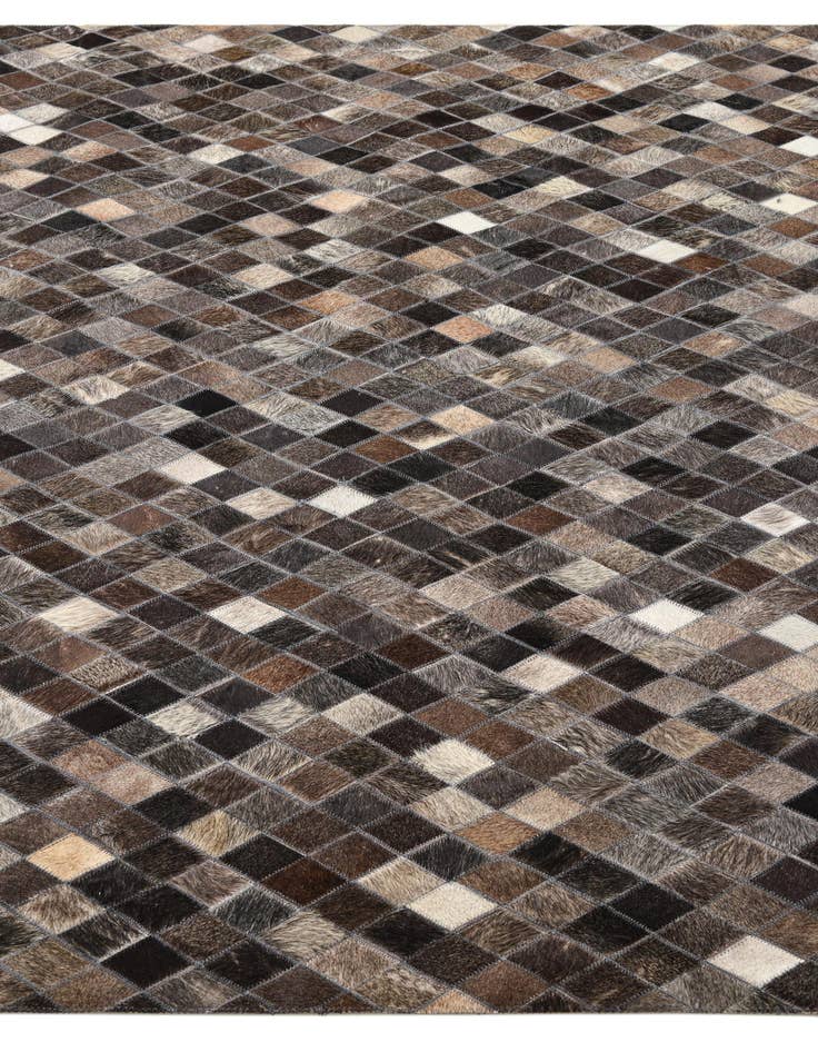 Detail image of 5' x 6' 2 Cowhide Leather Rug