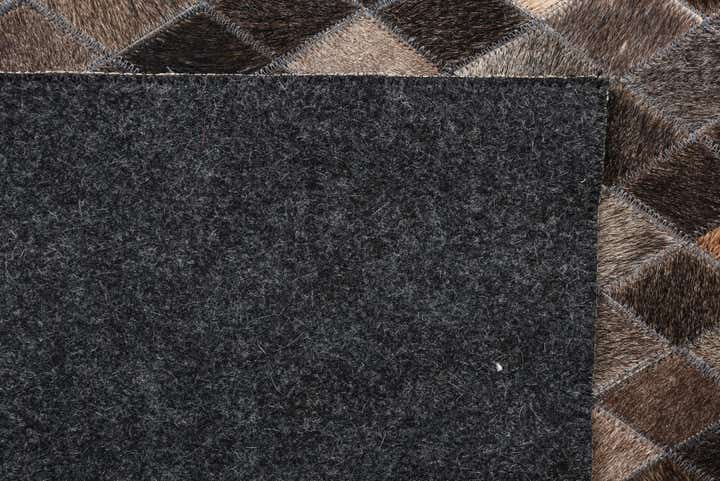 5' x 6' 2 Cowhide Leather Rug