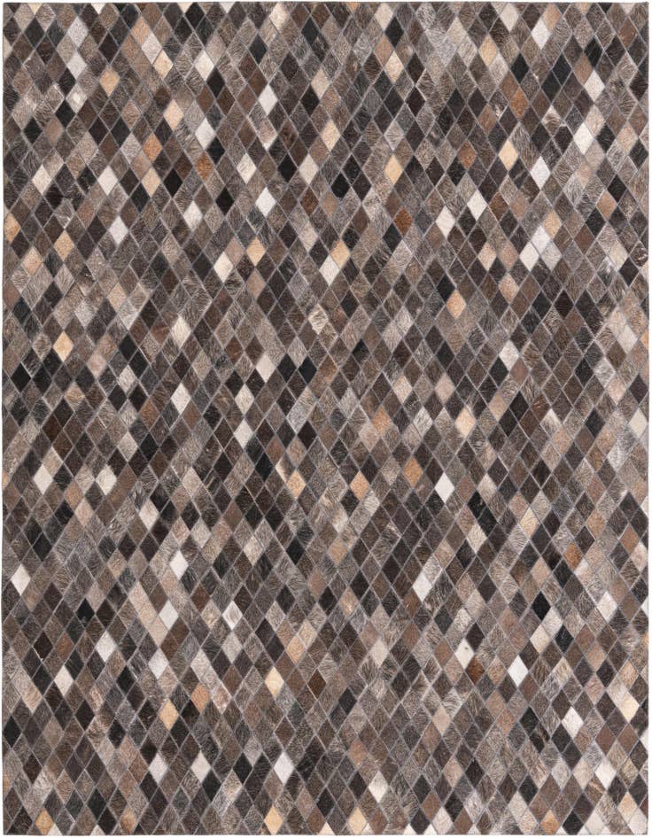 Detail image of 5' x 6' 2 Cowhide Leather Rug