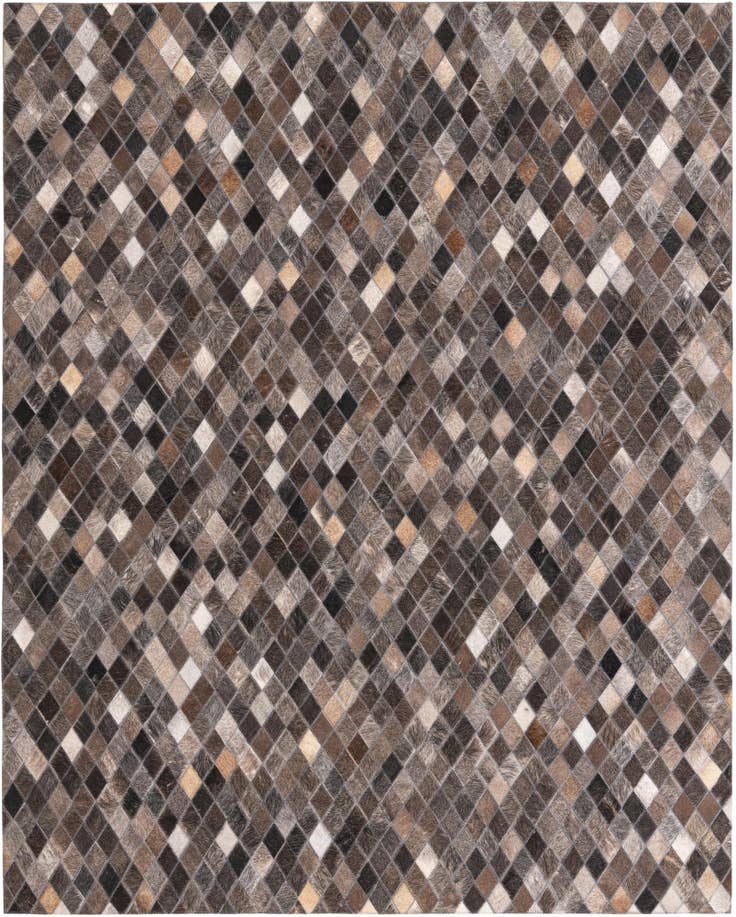 Detail image of 5' x 6' 2 Cowhide Leather Rug
