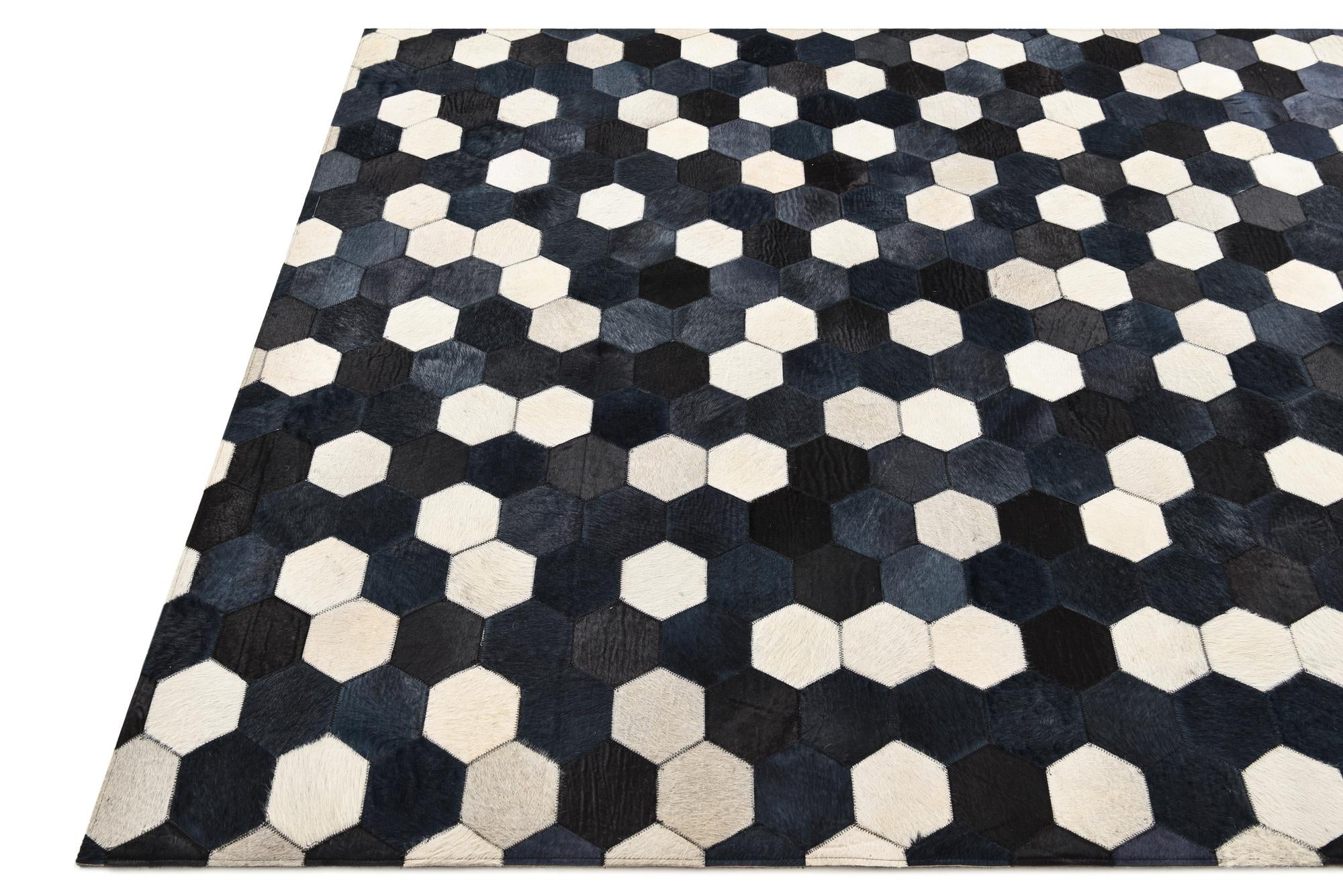5' 1 x 8' Cowhide Rug