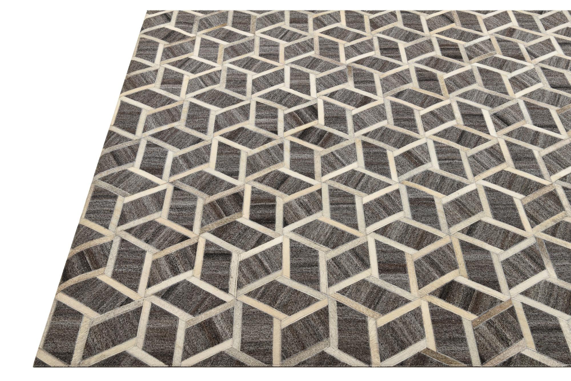 5' 1 x 8' 2 Cowhide Rug