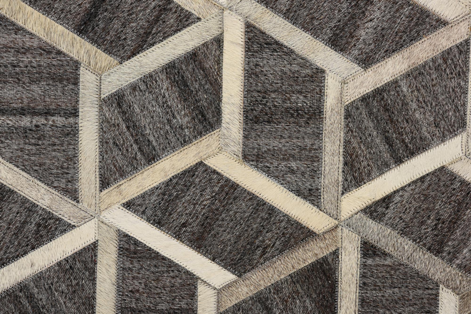 5' 1 x 8' 2 Cowhide Rug