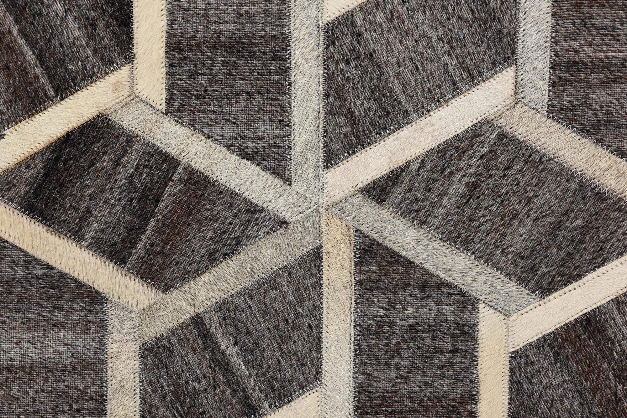 5' 1 x 8' 2 Cowhide Rug
