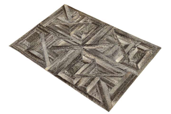 2' x 2' 10 Cowhide Rug