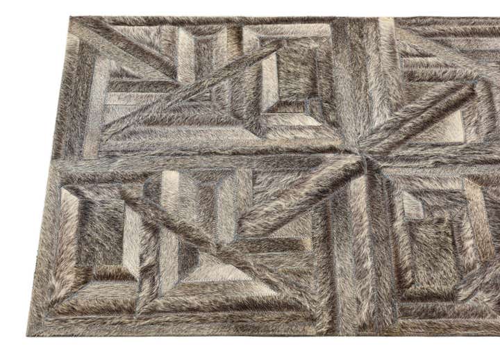 2' x 2' 10 Cowhide Rug