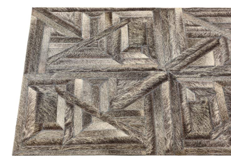 Detail image of 2' x 2' 10 Cowhide Rug