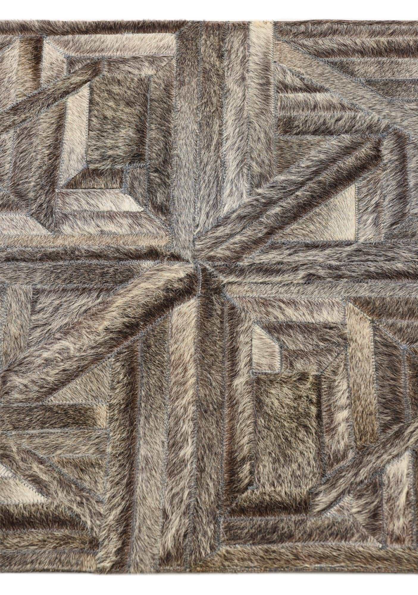2' x 2' 10 Cowhide Rug