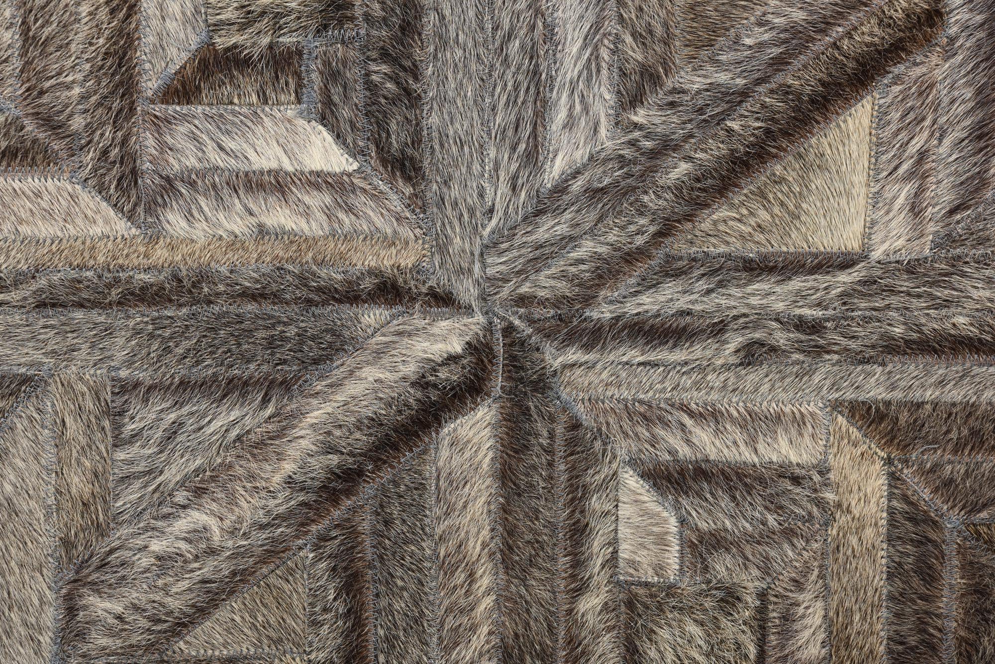 2' x 2' 10 Cowhide Rug