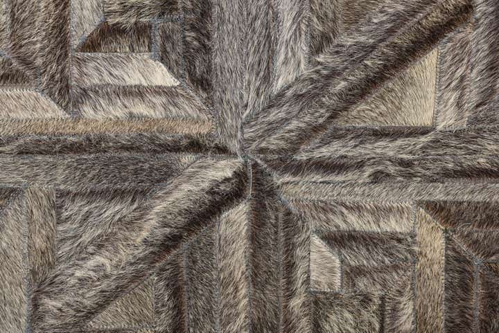 2' x 2' 10 Cowhide Rug